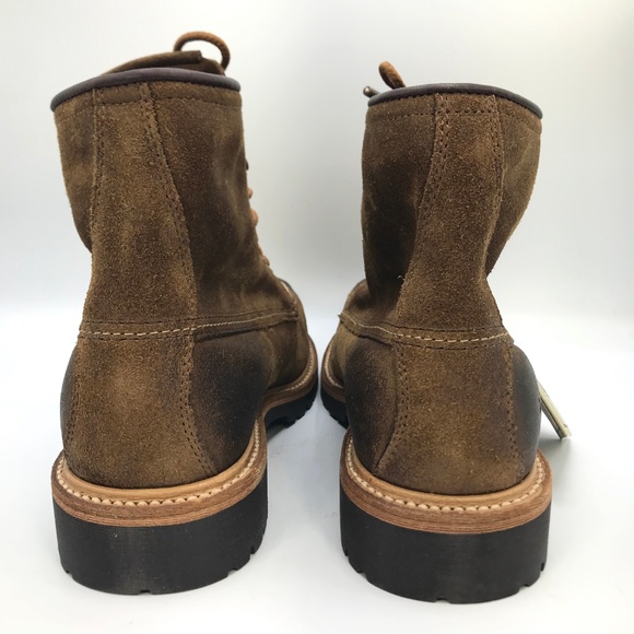 Frye Men's Dakota Mid Lace Waxed Suede Work Boots - Picture 6 of 7